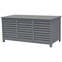 Baúl para Jardin en Madera Macao - 130 x 64 x 60 cm - Antracita